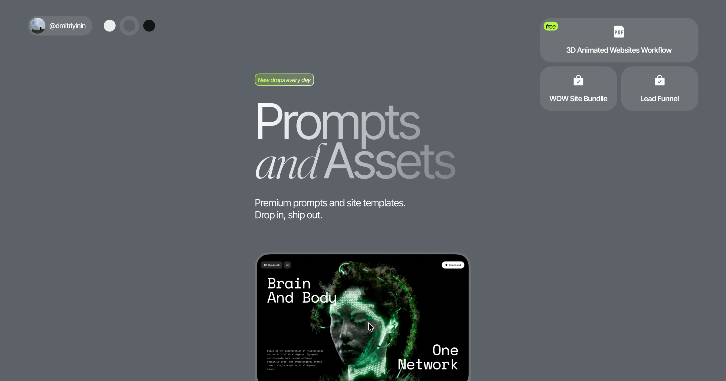 prmpt.digital — Premium prompts and site templates. Drop in, ship out.
